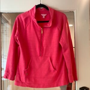 Lilly Pulitzer Fuchsia Half-Zip Hoodie